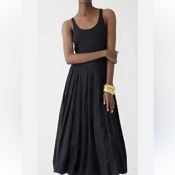J CREW WOMENS BLACK TANK MIDI DRESS BUBBLE HEM SMALL NEW WITH TAGS BY828 - Picture 11 of 11